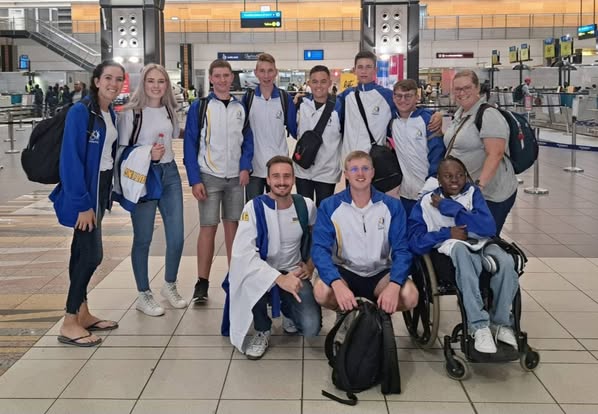 New Hope School learners and staff travelling together